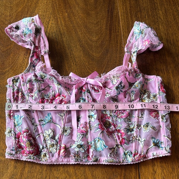 Victoria's Secret Pink Floral Corset/Bra - Picture 2 of 6